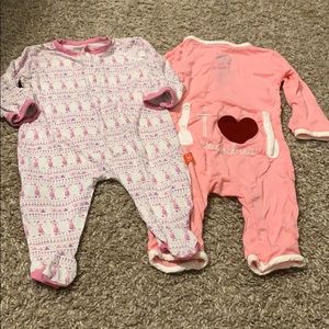 Newborn Kickee Pants and Magnetic Me pajamas